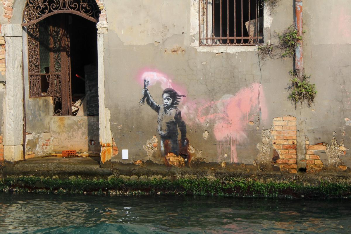 Il murale di Banksy